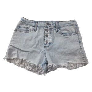 Wild Fable Light Blue Frayed Jean Shorts
